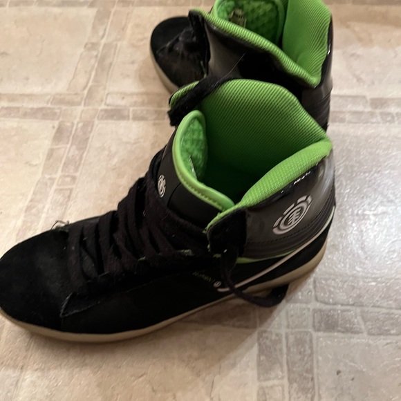 Element High top sneakers. Excellent condition. Green and black. Leather. - Picture 4 of 6